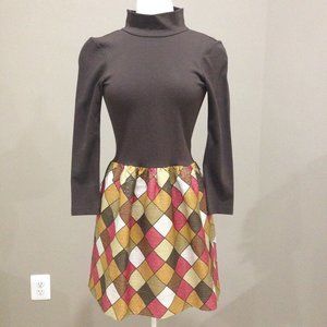 Alice + Olivia metallic color block dress LIKE NEW